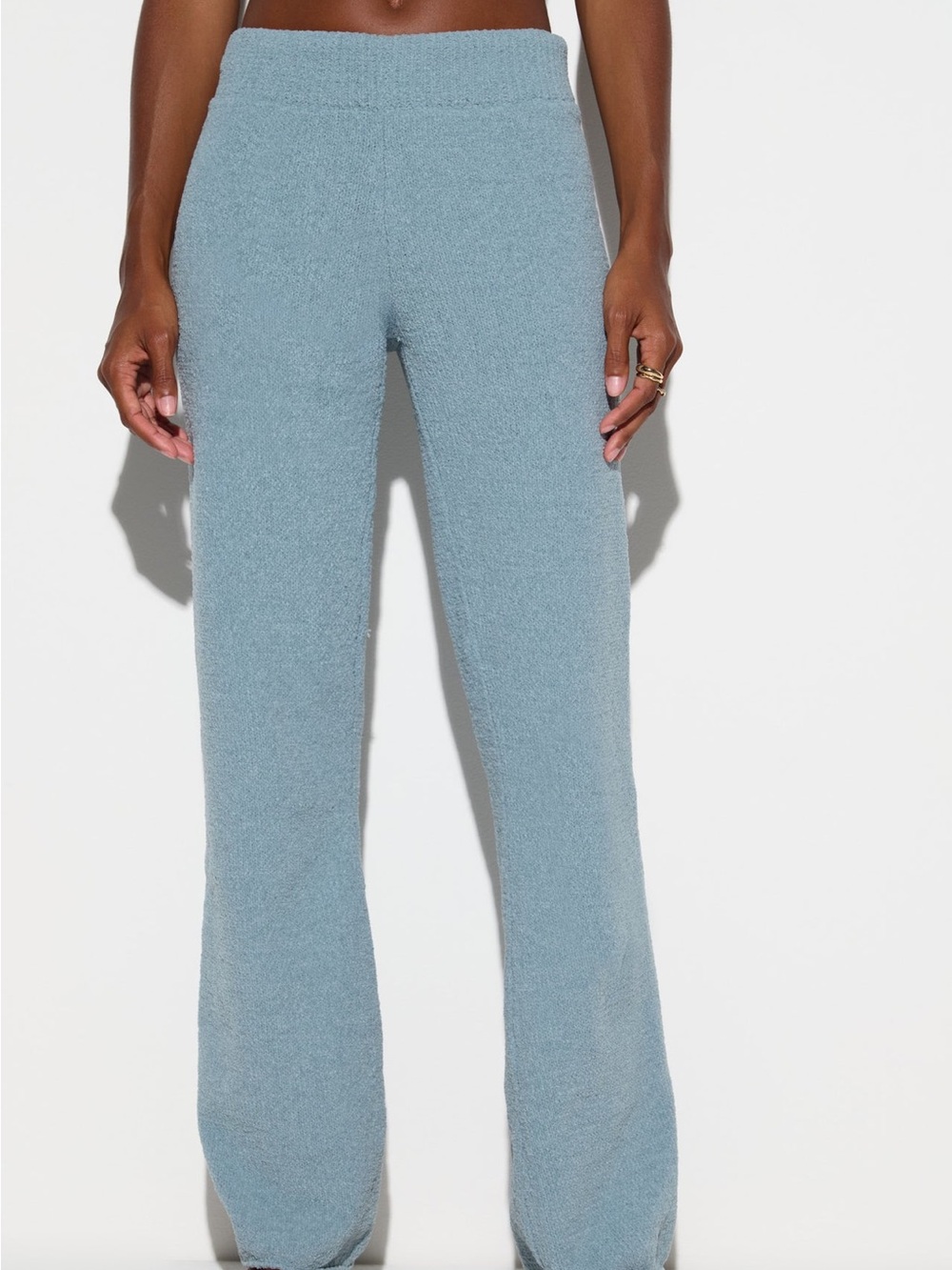 Spiritual Gangster Light Blue Wide-Leg Lounge Pants